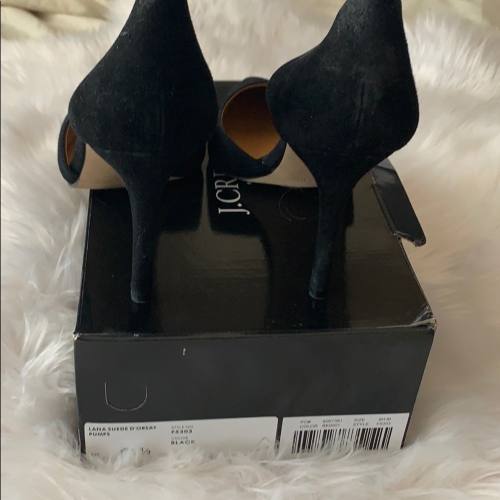 J.Crew Factory Lana Black Suede Pumps - Picture 4 of 8